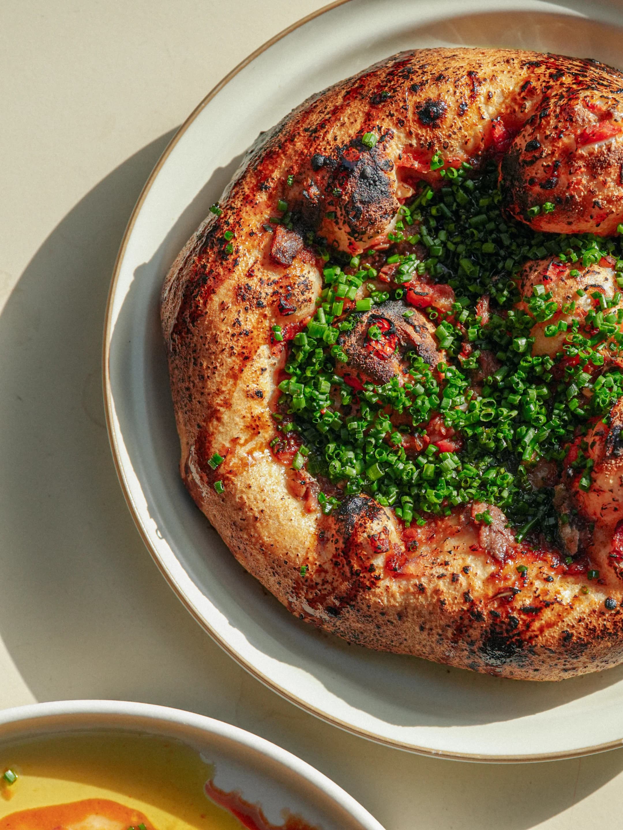 Anchovies flatbread