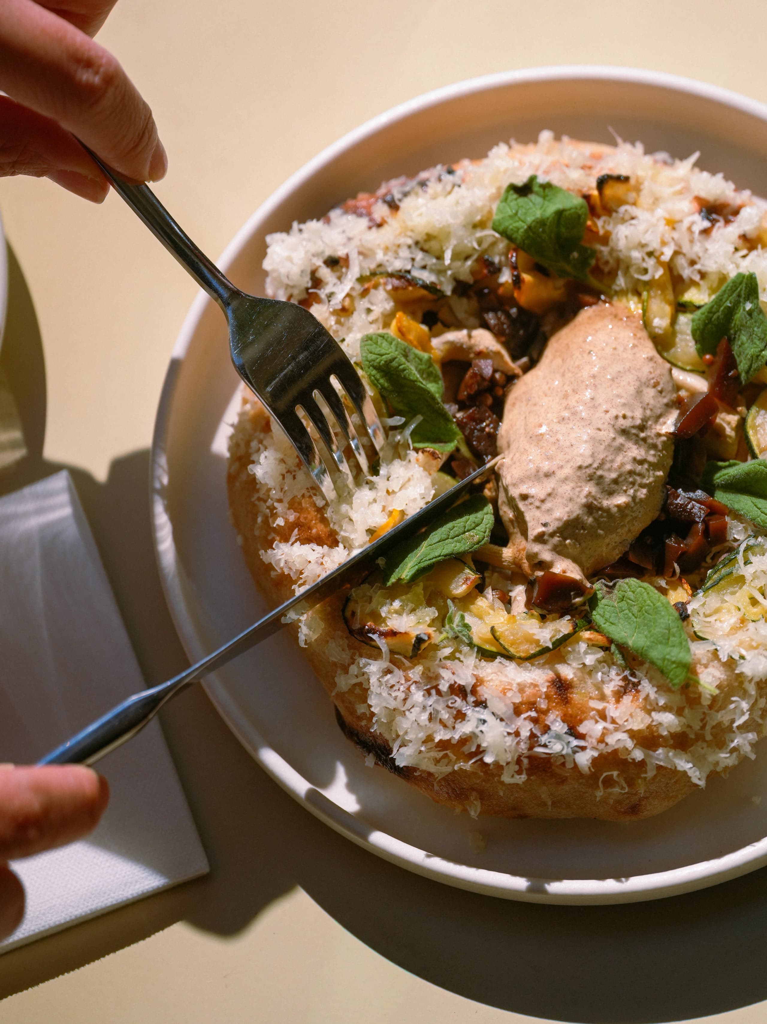 Mushroom flatbread